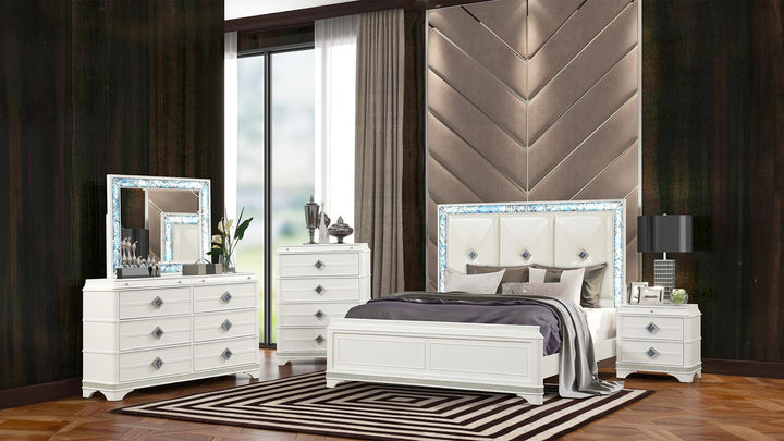 Laguna Bedroom Set Collection In Off-White