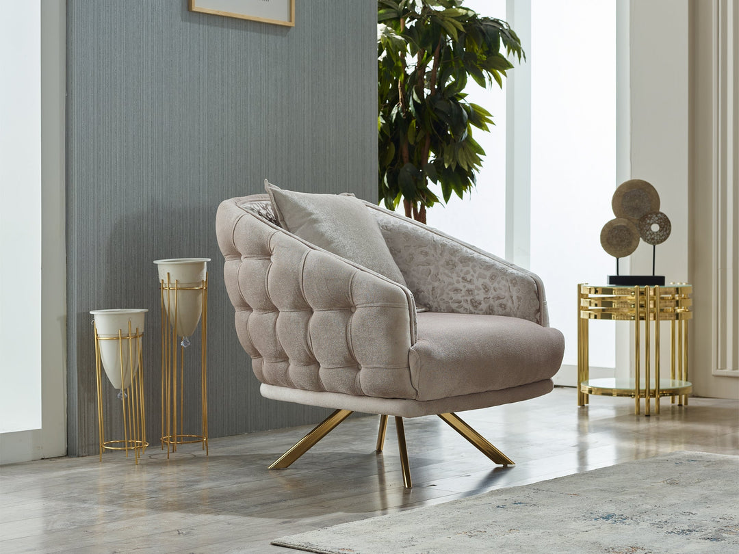 Laguna 35" Wide Tufted Armchair