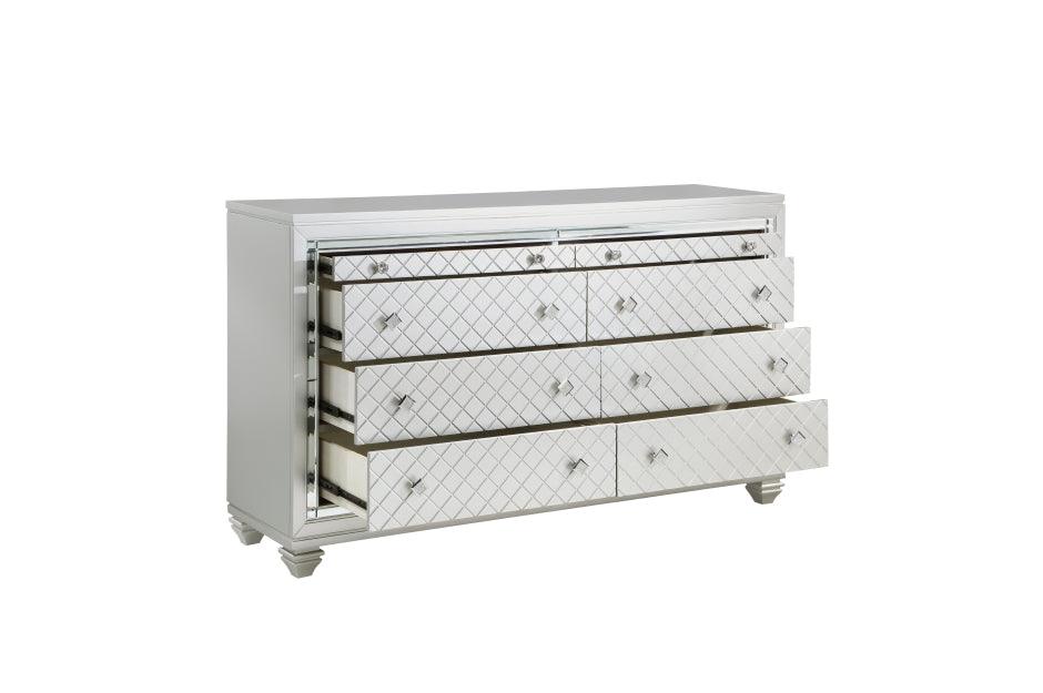 Leesa Bedroom Set In Silver | Homelegance