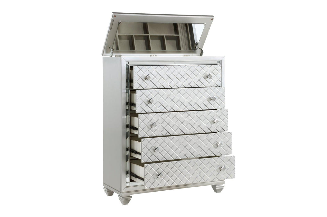 Leesa Bedroom Set In Silver | Homelegance