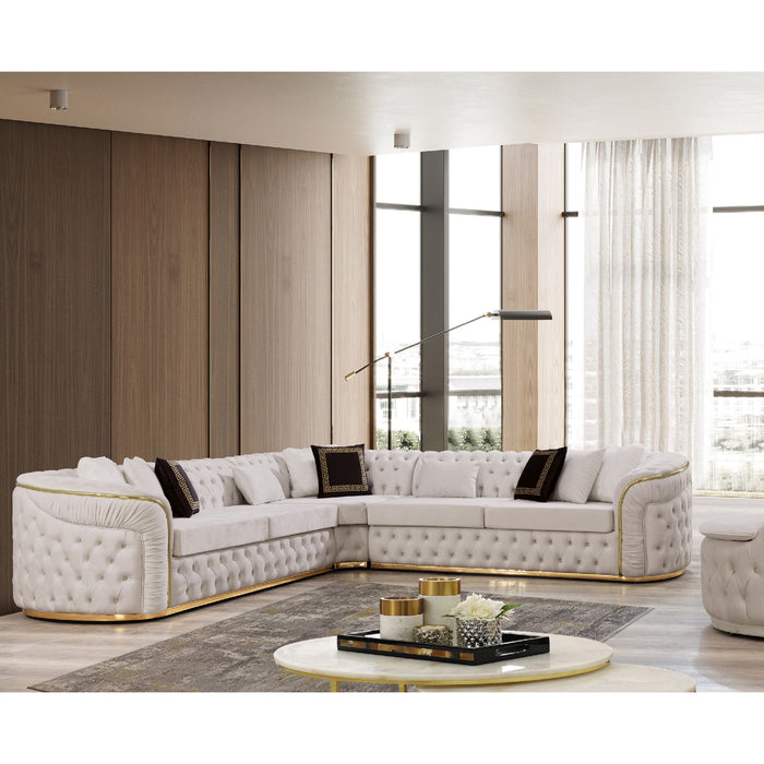 Los Angeles Sectional Cream