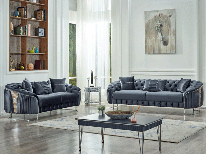 Lucas 80" Wide Tufted Loveseat