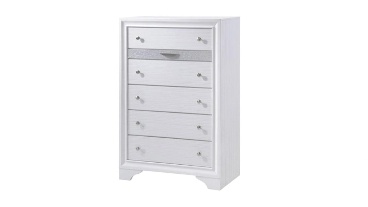 Matrix 5-Drawer Wood Veneer Chest