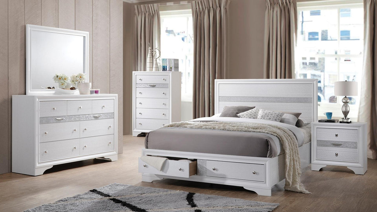 Matrix 5-Drawer Wood Veneer Chest