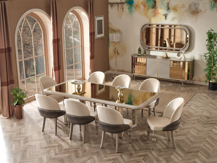 Madrid 8 Person Dining Room Set