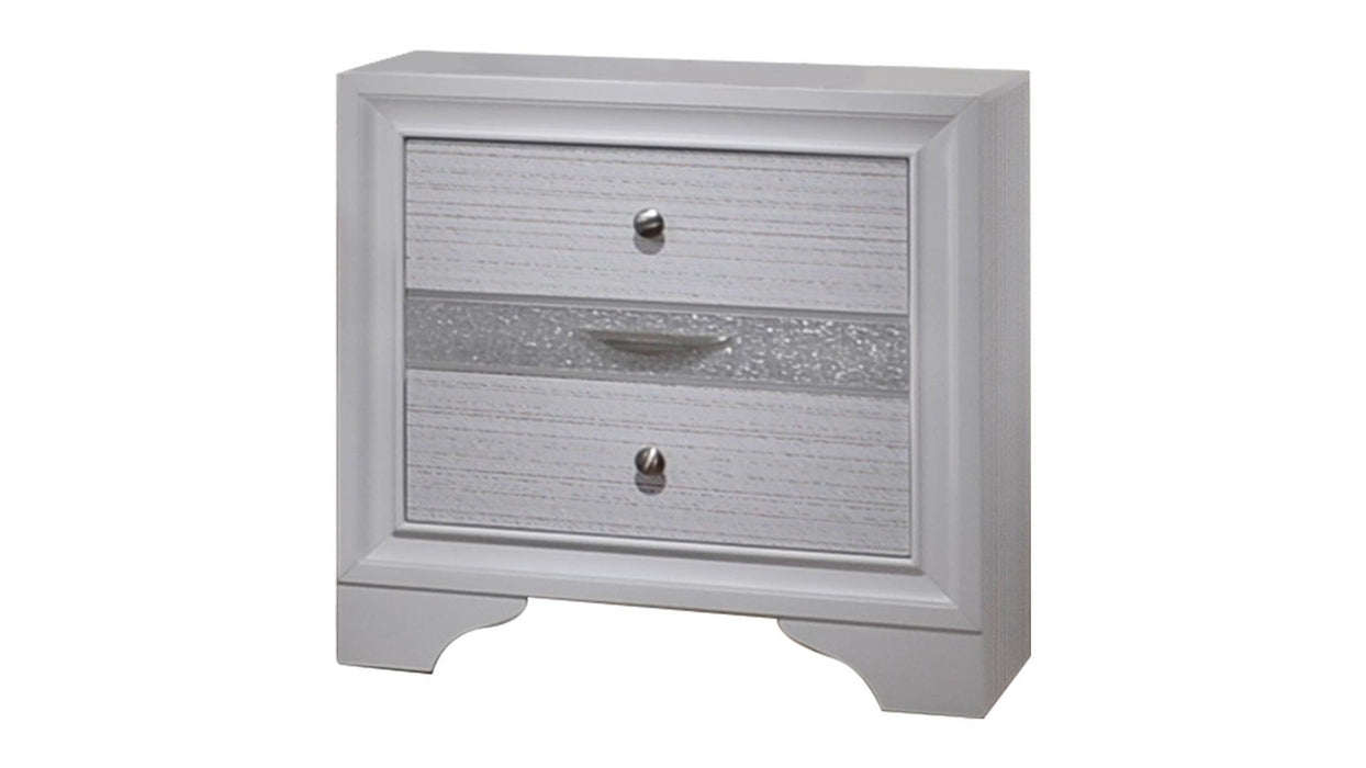 Matrix 2-Drawer Wood Veneer Nightstand