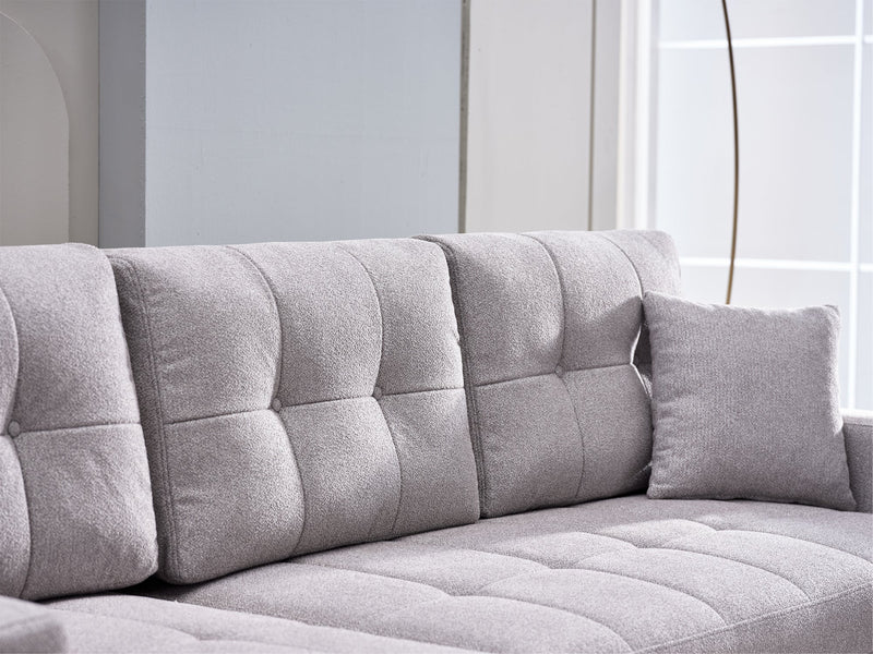 Mocca 101" Wide Convertible Sleeper Sectional