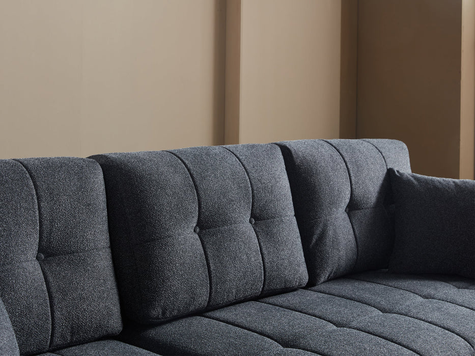 Mocca 101" Wide Convertible Sleeper Sectional