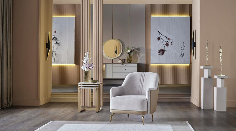 Montella Beige Accent Chair