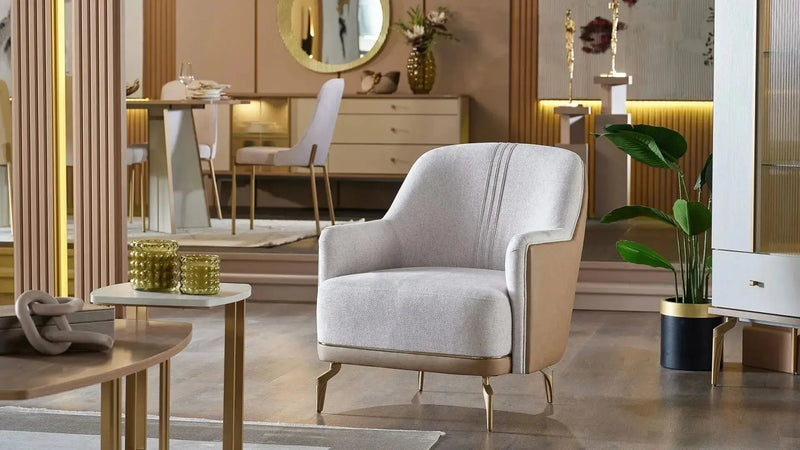 Montella Beige Accent Chair
