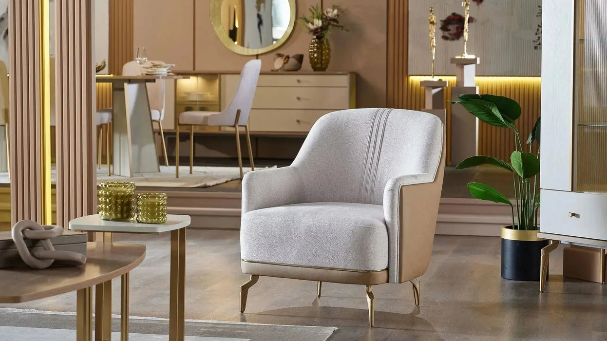 Montella Beige Accent Chair