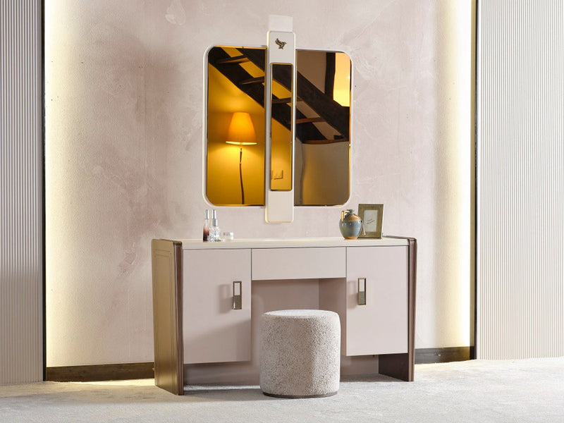 Nirvana Kanss 59" Wide Dresser With Mirror