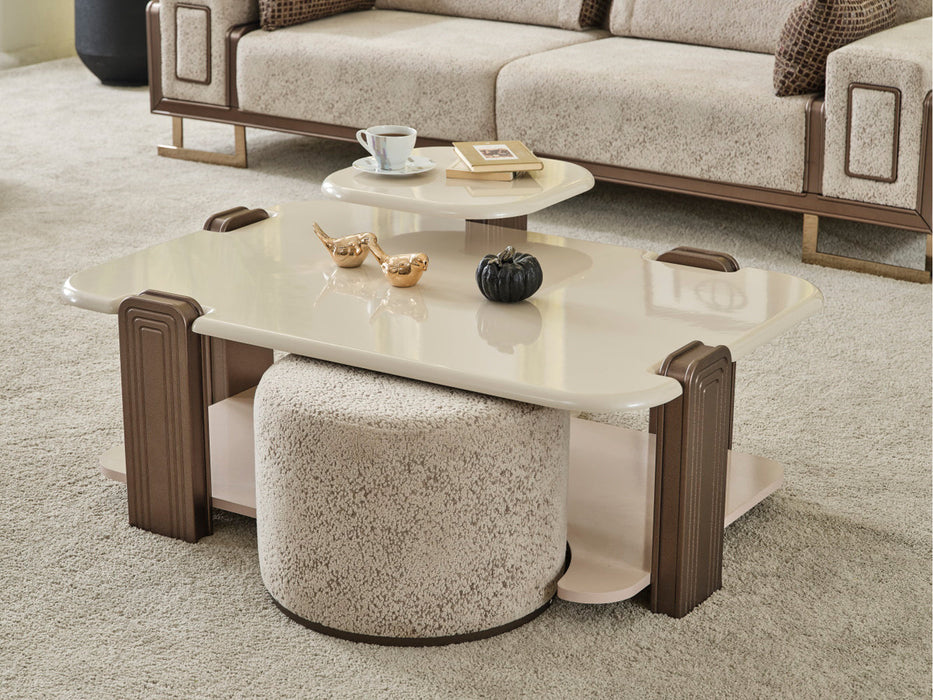 Nirvana Kanss 3 Piece Coffee Table Set