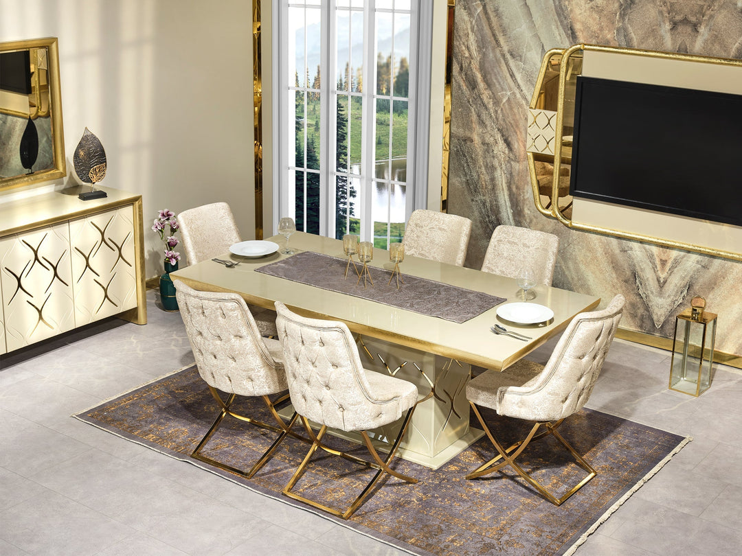 Napoli 6 Person Dining Room Set