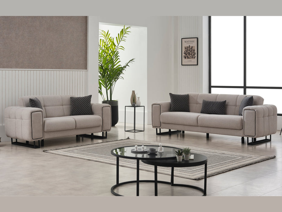 Nero Sim 71" Wide Convertible Loveseat