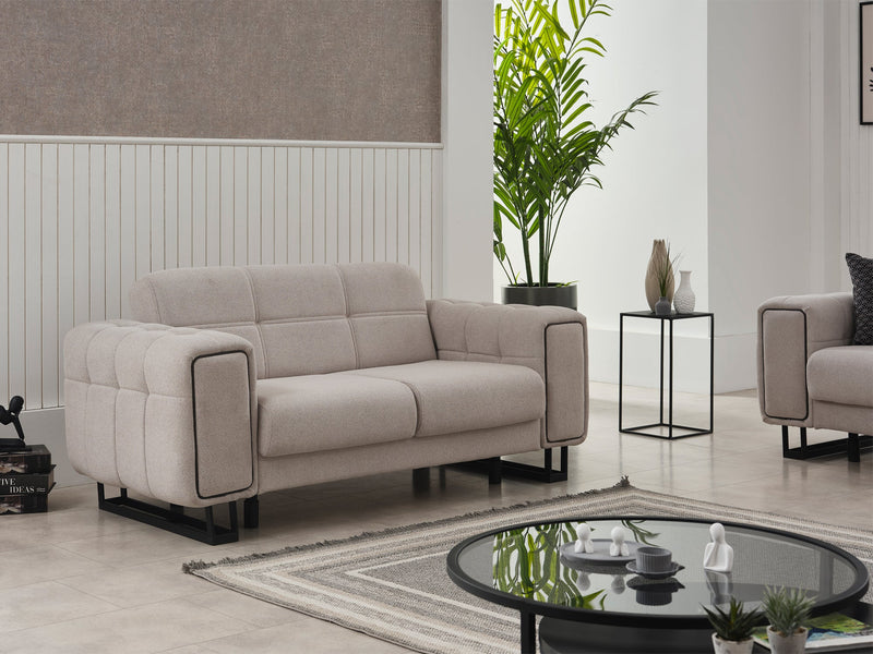 Nero Sim 71" Wide Convertible Loveseat