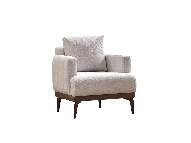 New Mood 3-pieces (Sofa & Loveseat & Chair) Livingroom Set Cream