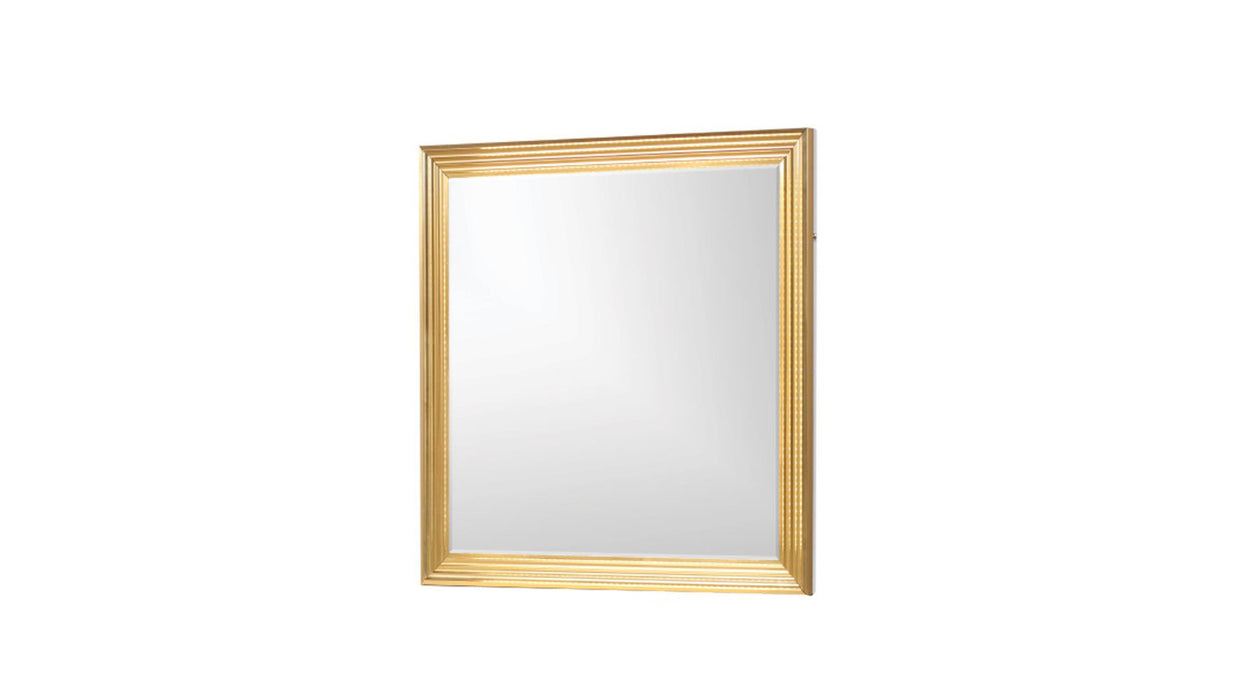 Obsession Wood Mirror in Gold