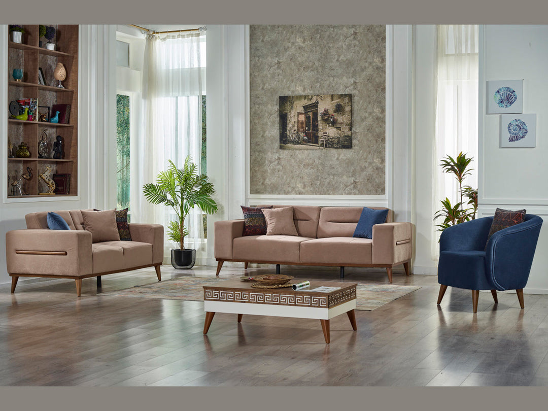 Odesa 91" Wide Square Arm Extendable Sofa