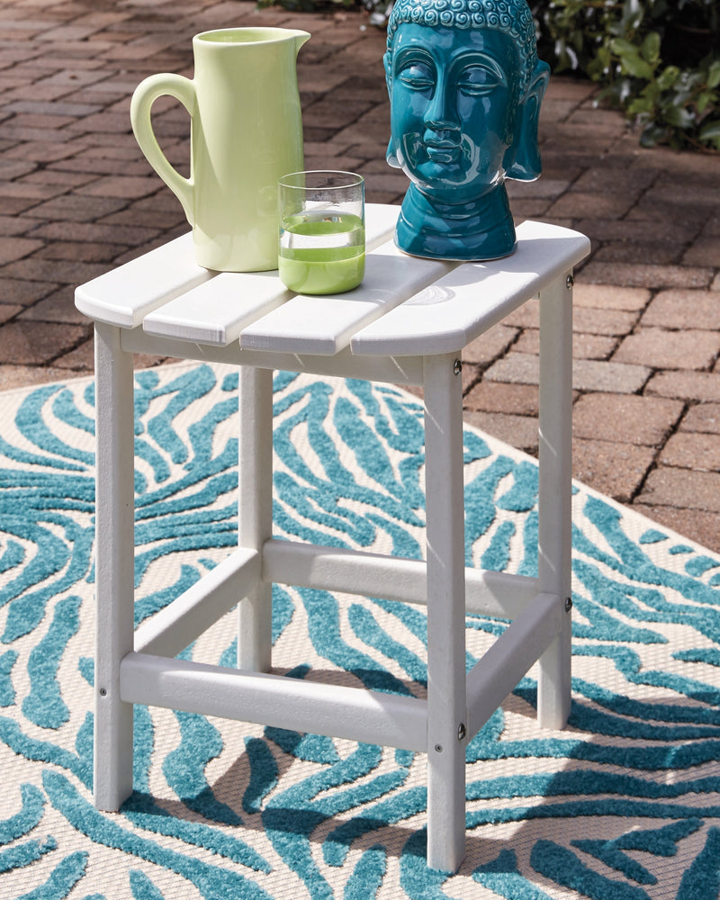 Sundown Treasure White Adirondack Chair with End Table from Ashley - DMV Furniture