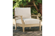 Clare View Beige Outdoor Sofa, Loveseat and Lounge Chair -  Ashley - DMV Furniture