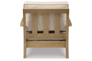 Clare View Beige Outdoor Sofa, Loveseat and Lounge Chair -  Ashley - DMV Furniture