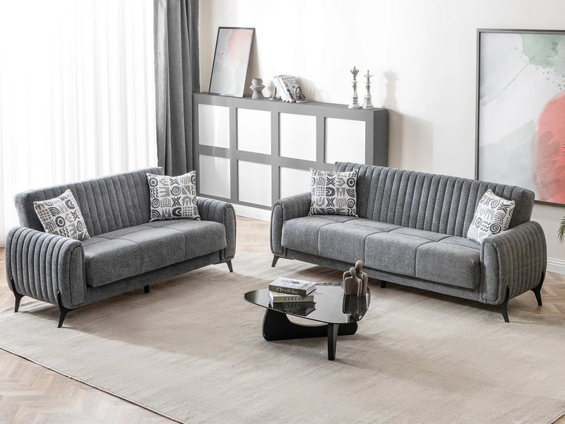 Palermo Convertible Sofa Grey