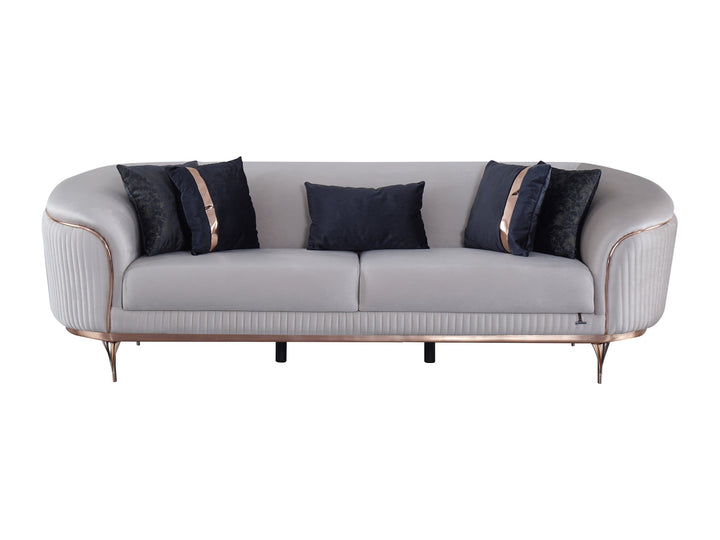 Pandora 100" Wide Striped Sofa