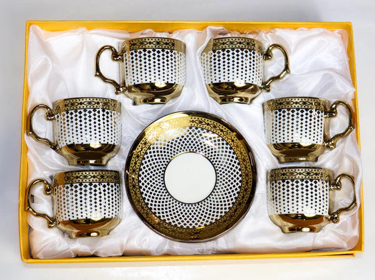 12pc Gold Coffee Set