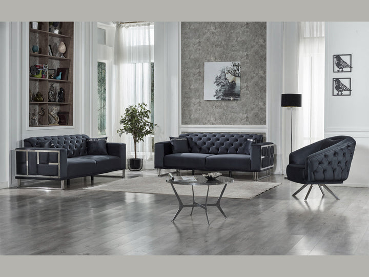 Puzzle Tufted Living Room Set