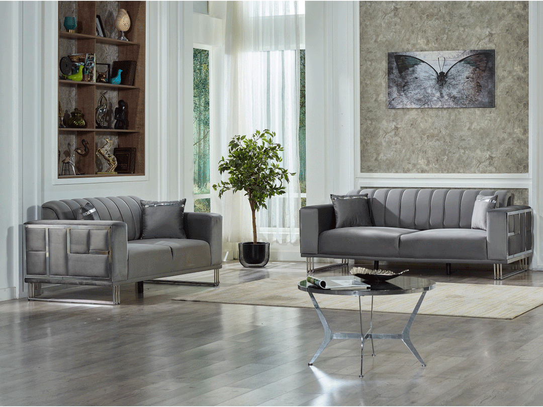 Puzzle Striped Living Room Set