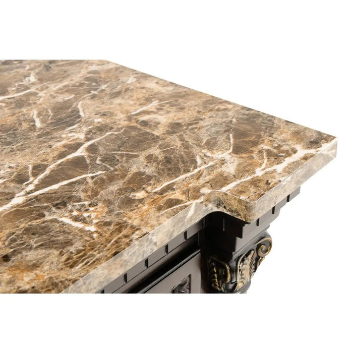Server With Faux Marble Top In Brown ‎Russian Hill 1808-40 | Homelegance