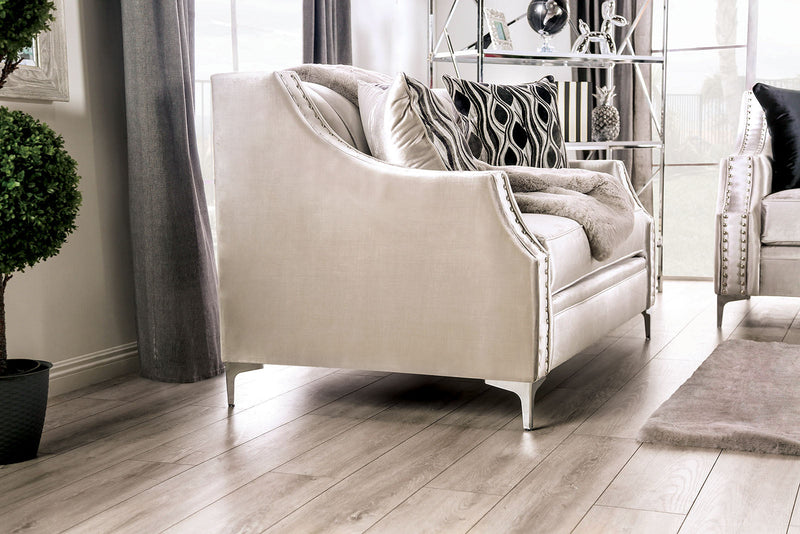 Elicia Silver/Black Sofa