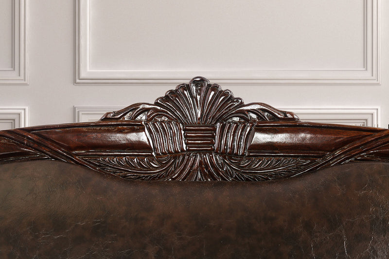 Elpis Brown/Espresso Sofa