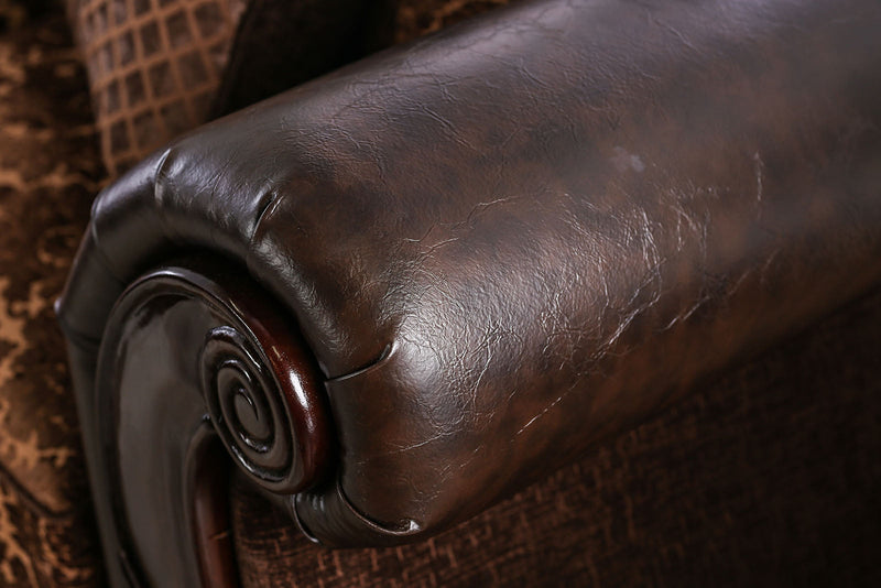 Elpis Brown/Espresso Sofa