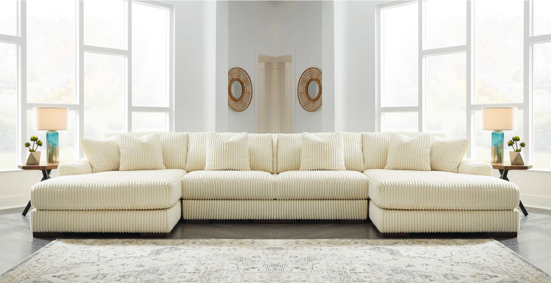 Lindyn Ivory 4-Piece Double Chaise Sectional from Ashley - DMV Furniture