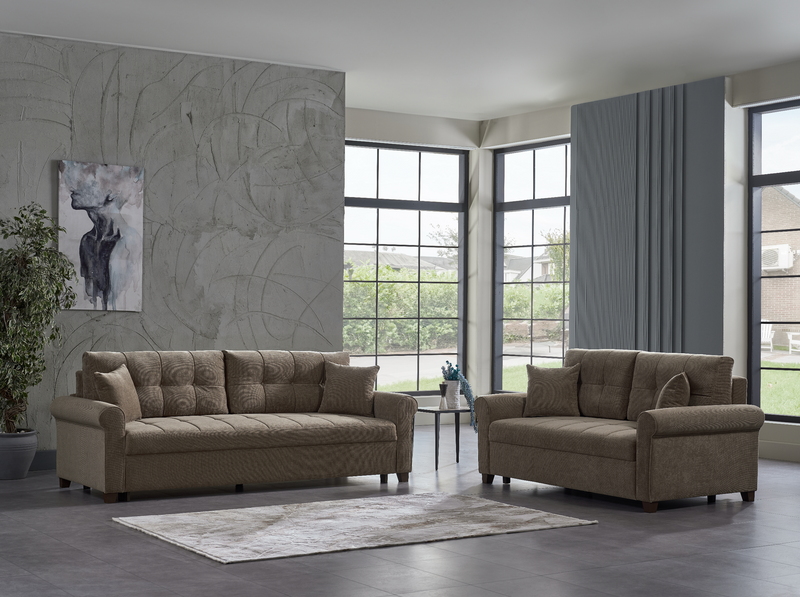 Mocca Koopsi Brown Living Room Set
