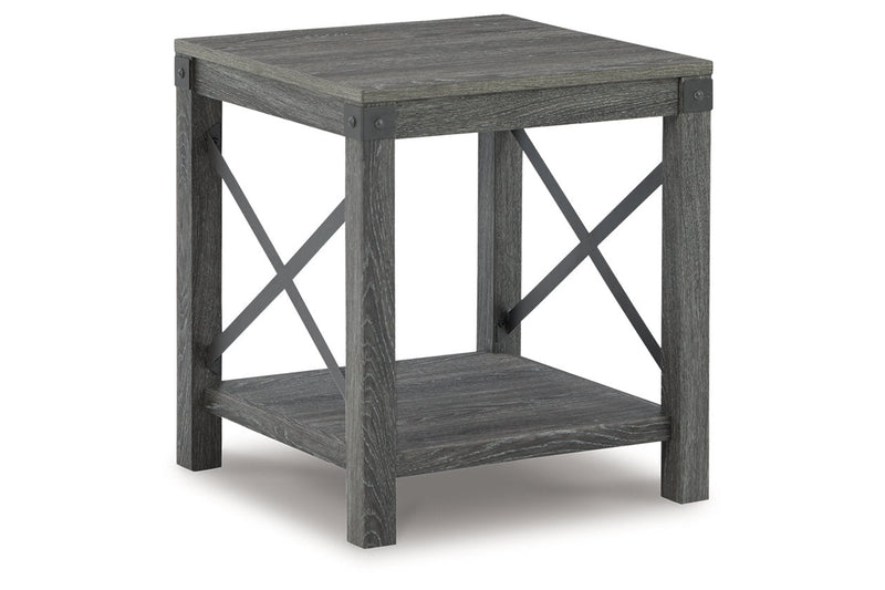 Freedan Grayish Brown Lift-top Coffee Table, 2 End Tables and Console -  Ashley - DMV Furniture