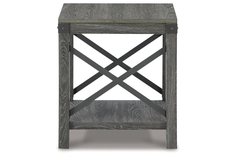 Freedan Grayish Brown Lift-top Coffee Table, 2 End Tables and Console -  Ashley - DMV Furniture