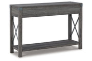 Freedan Grayish Brown Lift-top Coffee Table, 2 End Tables and Console -  Ashley - DMV Furniture