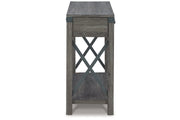 Freedan Grayish Brown Lift-top Coffee Table, 2 End Tables and Console -  Ashley - DMV Furniture