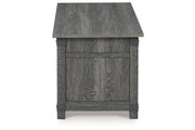 Freedan Grayish Brown Lift-top Coffee Table, 2 End Tables and Console -  Ashley - DMV Furniture