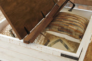 Wystfield White/Brown Coffee Table with 2 End Tables from Ashley - DMV Furniture