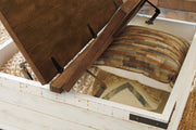 Wystfield White/Brown Coffee Table and Chairside End Table -  Ashley - DMV Furniture