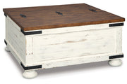 Wystfield White/Brown Coffee Table and 2 End Tables -  Ashley - DMV Furniture