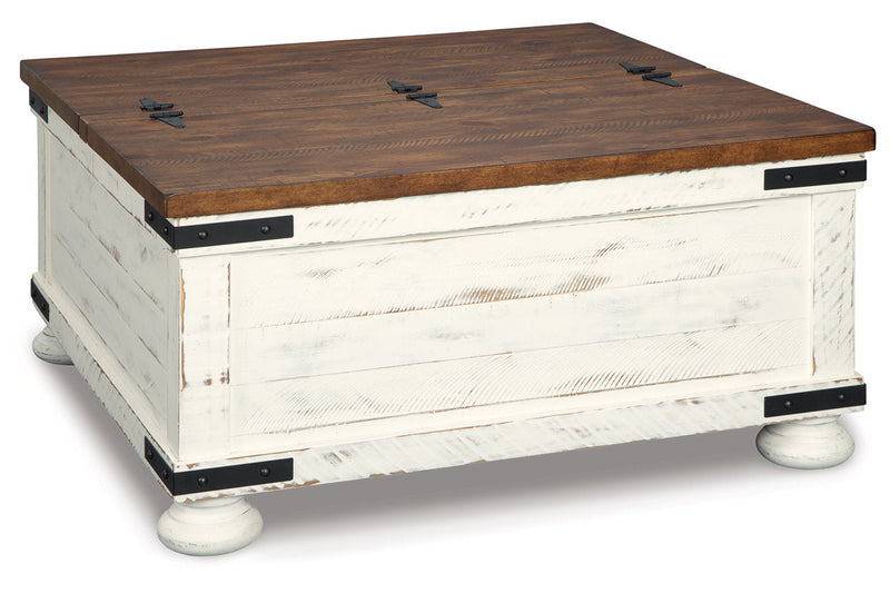 Wystfield White/Brown Coffee Table and Chairside End Table -  Ashley - DMV Furniture
