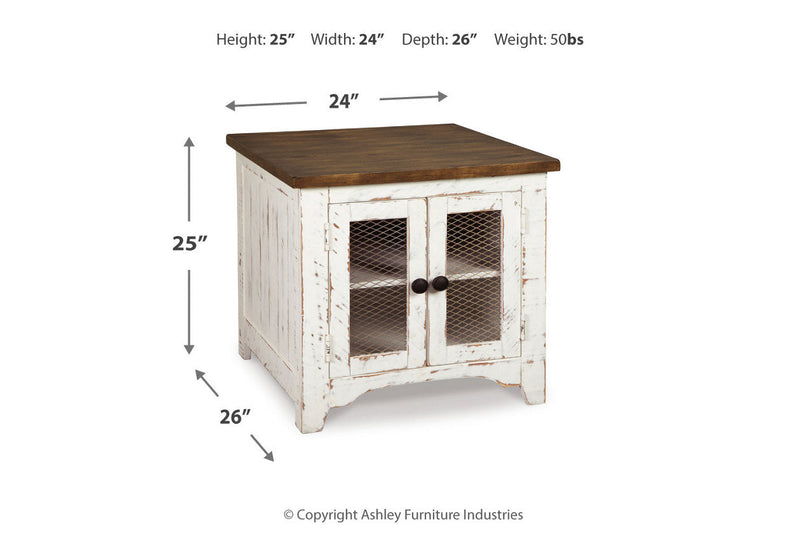 Wystfield White/Brown Coffee Table and 2 End Tables -  Ashley - DMV Furniture