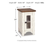 Wystfield White/Brown Coffee Table with 2 End Tables from Ashley - DMV Furniture