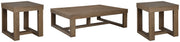 Cariton Coffee Table with 2 End Tables in Gray from Ashley - DMV Furniture