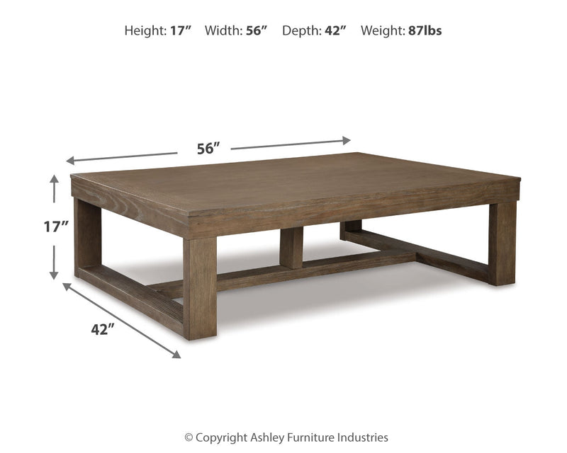 Cariton Coffee Table with 2 End Tables in Gray from Ashley - DMV Furniture